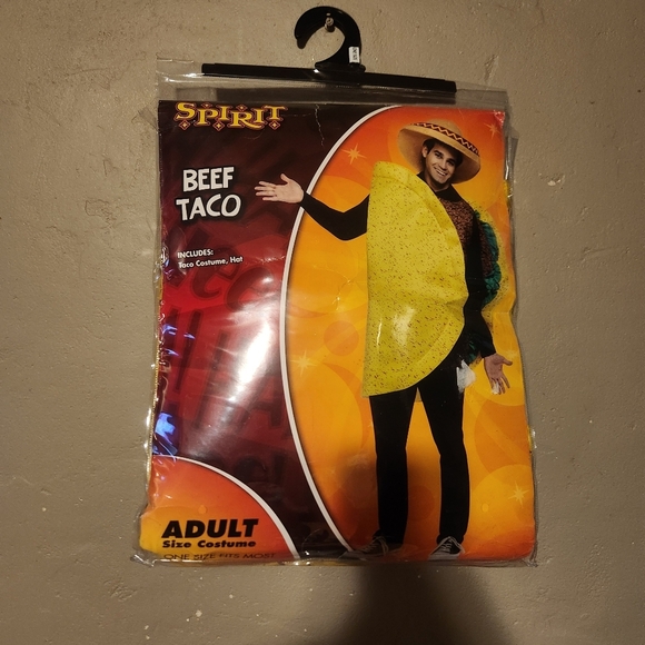 Nwt Spirit Halloween Beef Taco Adult Costume One Size - Picture 1 of 5
